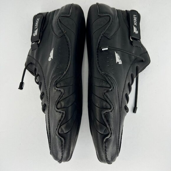 LDeck Mens Black Clever MidTop HooknLoop Fastener Casual Size 9 Ankle Boots - Picture 7 of 8